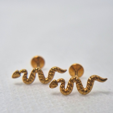 Earlobe snake Flat backs 