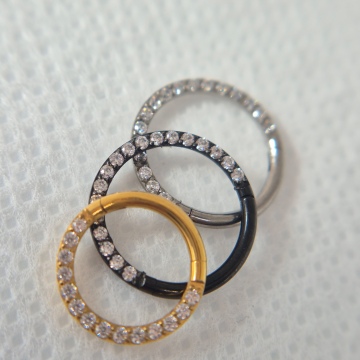 Diamond Hoop (gold)