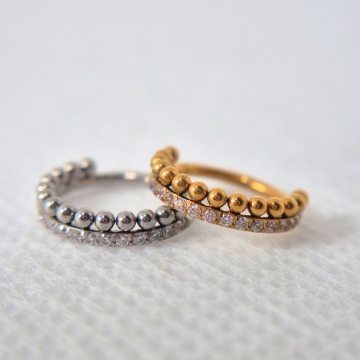Ball diamanté hoops-Conch 