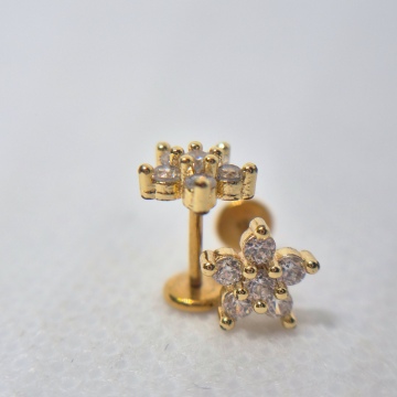 Earlobe flowers Flat backs  (2)